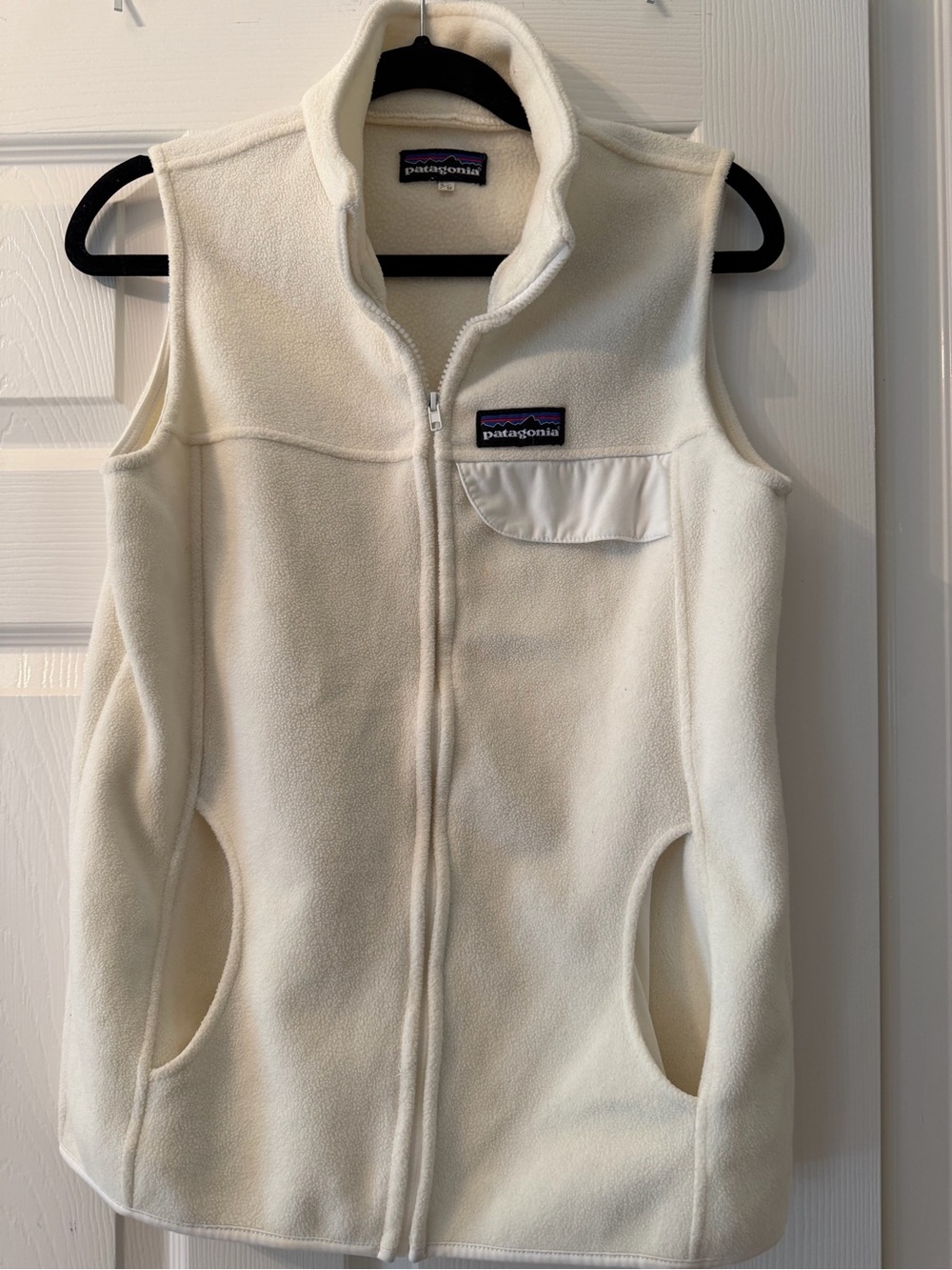 Patagonia Ivory Fleece Zip Vest